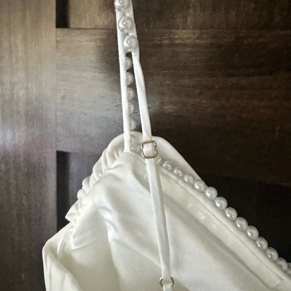 Meshki White Satin Dress - Picture 7 of 9